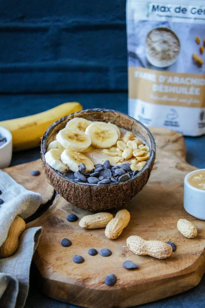 Smoothie-Bowl-Farine-de-cacahuète