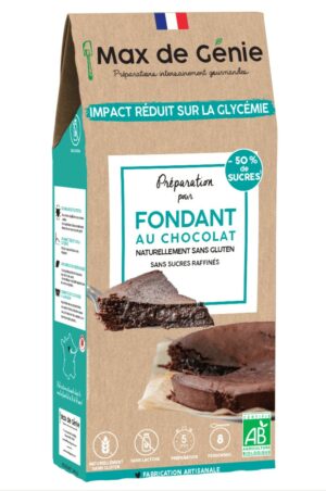 Préparation pour fondant au chocolat sans gluten