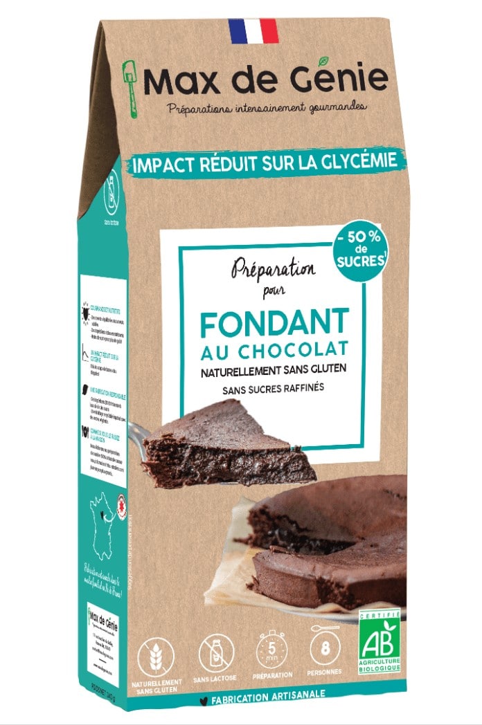 Préparation pour fondant au chocolat sans gluten - Max de Génie