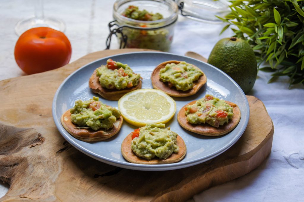 Blinis guacamole