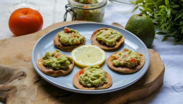 Recette de blinis au guacamole