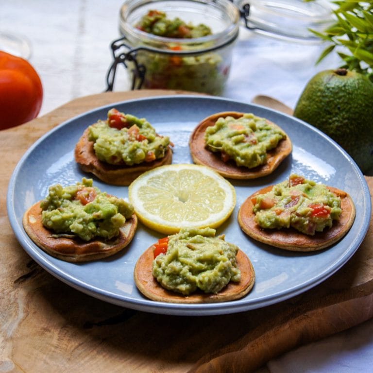 Blinis au guacamole