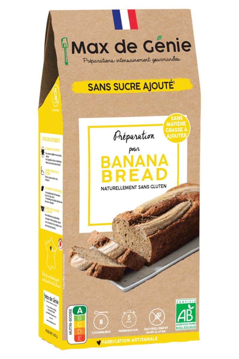 Préparation pour banana bread naturellement sans gluten