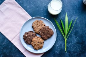 Cookies pépites de chocolat et choco noisette végans