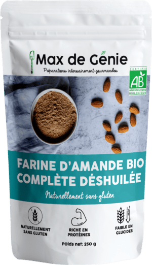 Farine d’amandes complète bio déshuilées (250g)