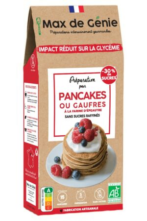 Préparation pour pancakes ou gaufres à la farine d’épeautre