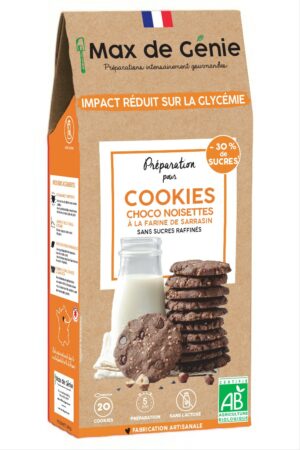 Préparation pour cookies choco noisettes à la farine de sarrasin