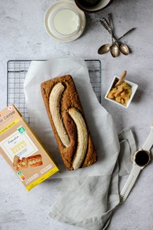 Présentation produit banana bread entier