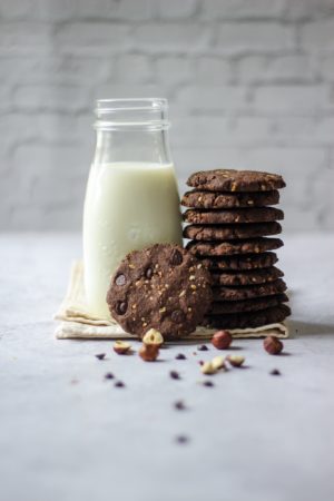 Cookies choco noisettes à la farine de sarrasin