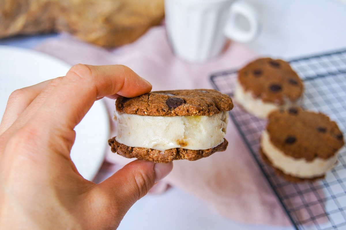 Cookies ice cream sandwich