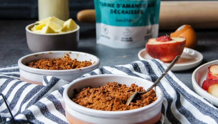 Recette de crumble à la farine d’amande