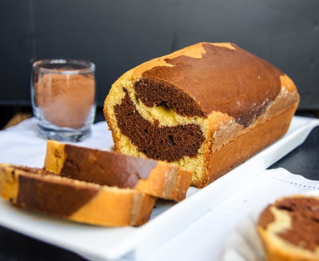 Gâteau marbré façon savane