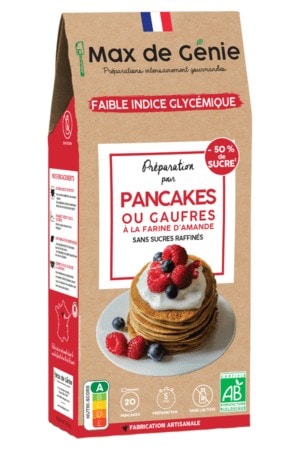 Préparation pour pancakes ou gaufres à la farine d’épeautre