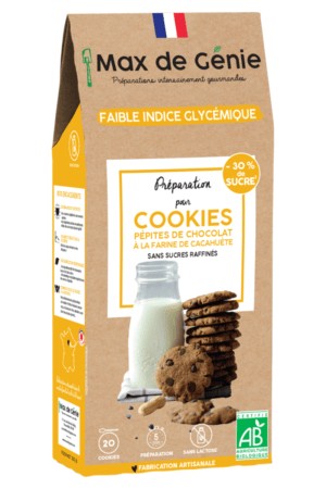 Préparation pour cookies aux pépites de chocolat et cacahuète