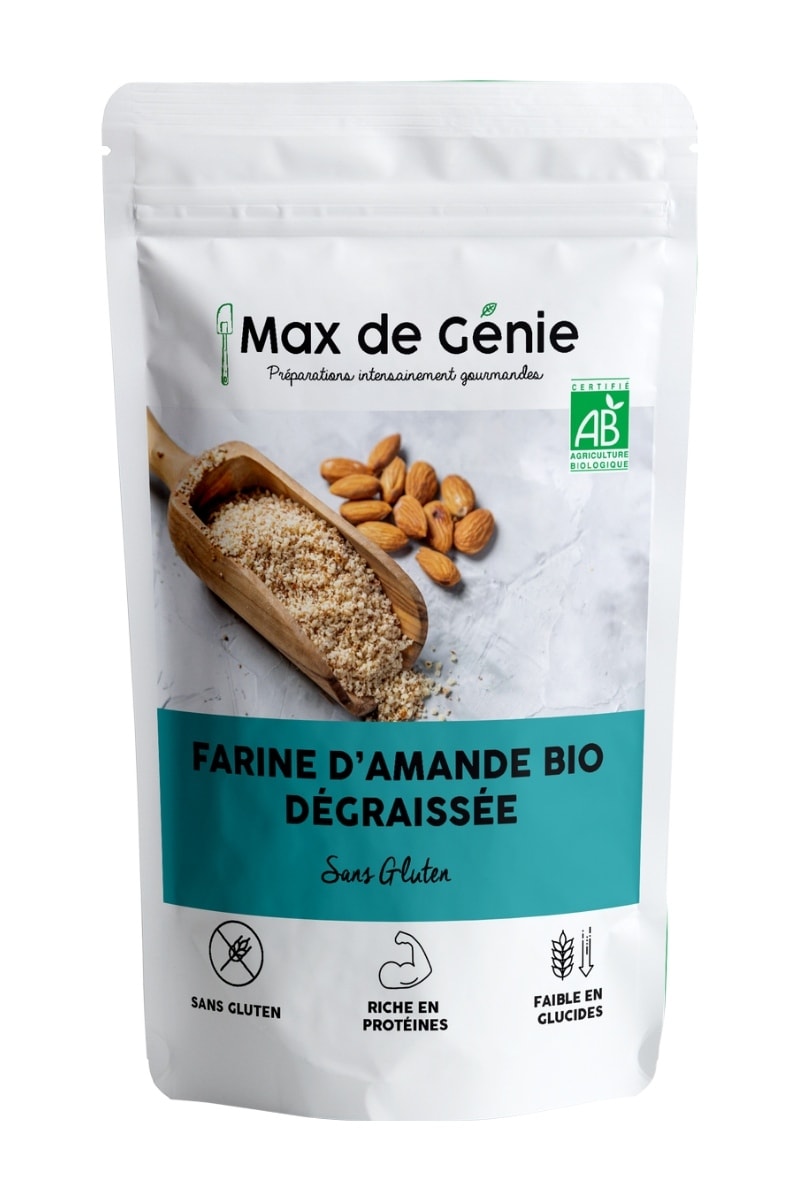 Farine d amande bio d graiss e 250g Max de G nie Farine d amande bio d graiss e 250g Max de G nie
