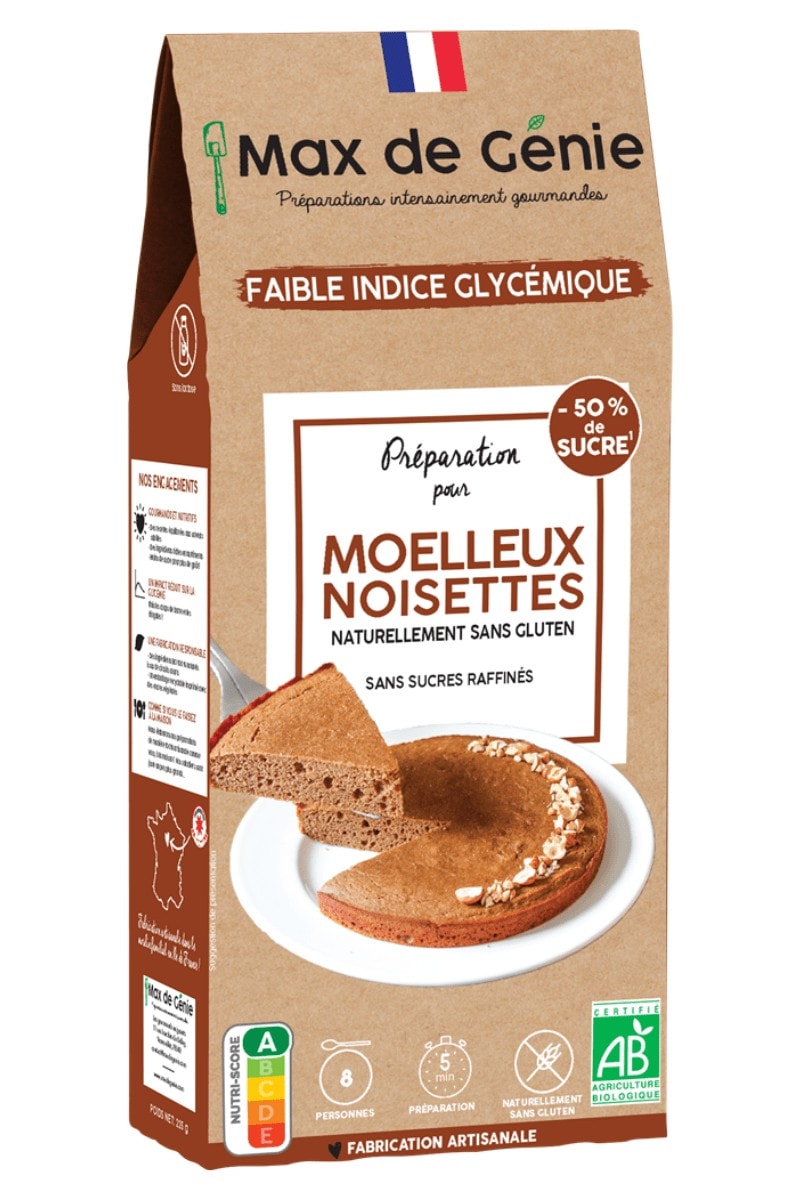 Packaging Préparation pour moelleux aux noisettes