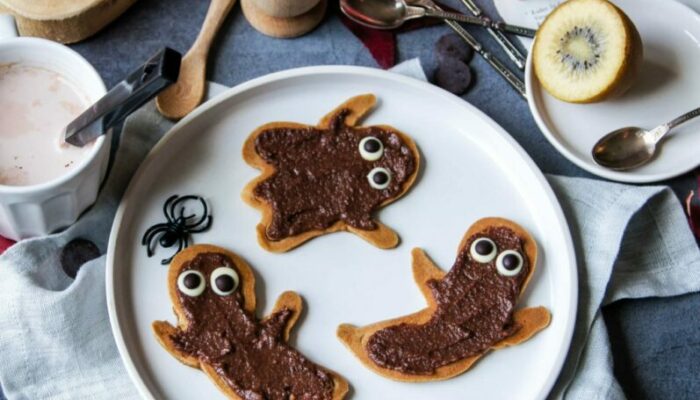 Recette pancakes fantômes d’Halloween