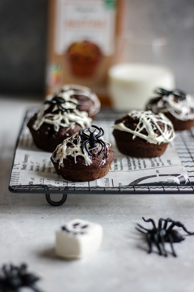 muffins halloween toiles d'araignée