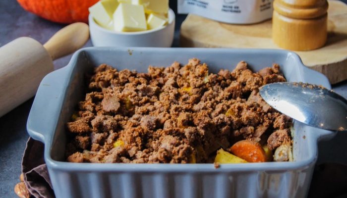 Recette crumble de légumes IG bas à la farine d’amande