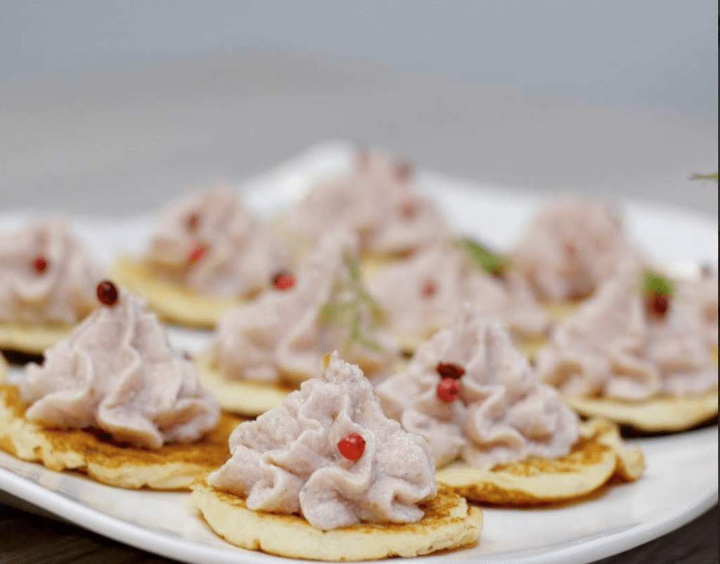 Blinis mousse de jambon par Leslie Cuisine Créole