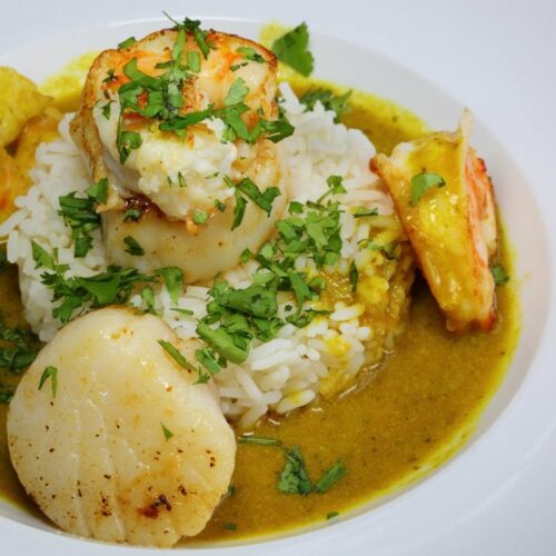 noix de saint jacques au curry par Marie Claire