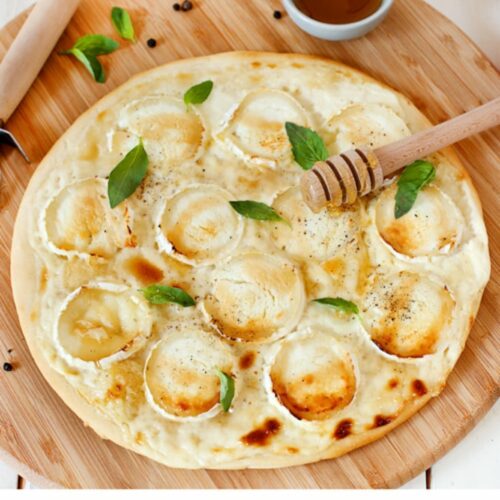 pizza chèvre et miel Soignon