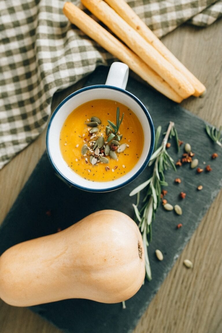 soupe courge et lentilles