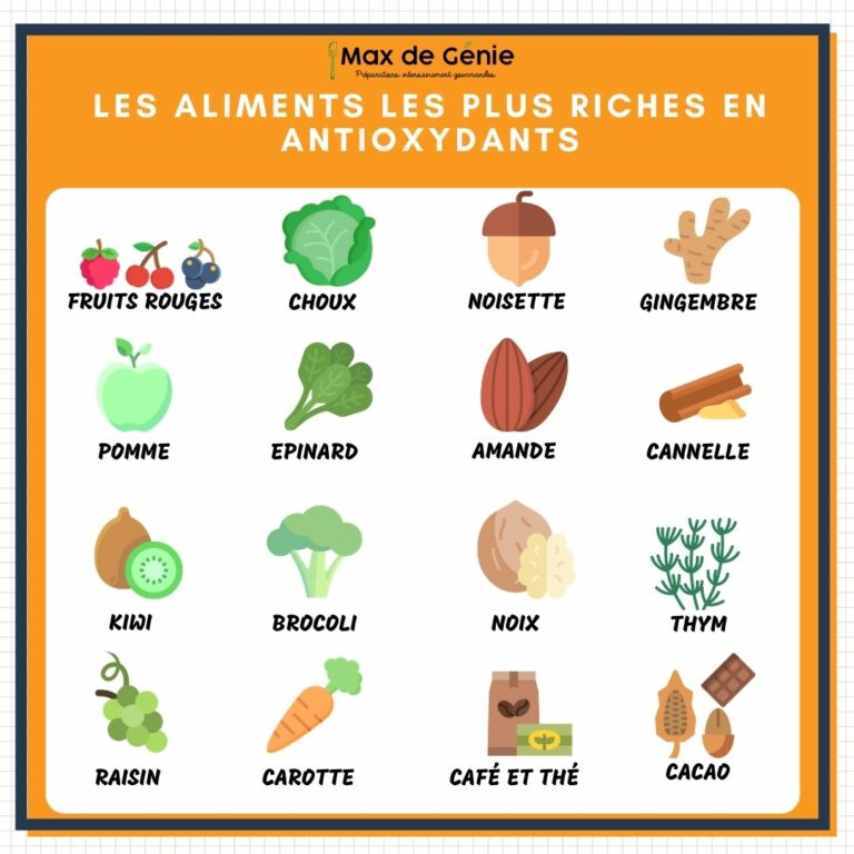 Infographie antioxydants