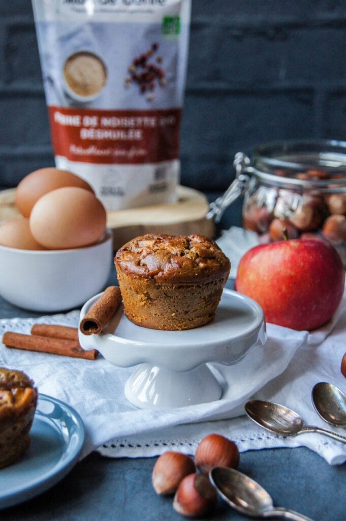 Muffins noisettes pommes cannelle