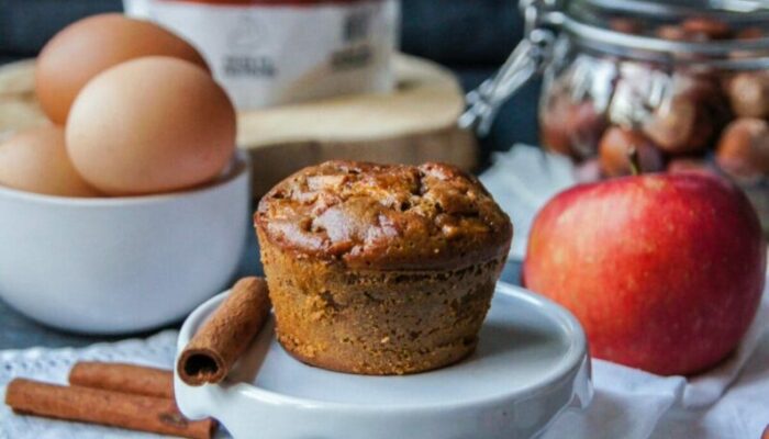 Recette muffins noisettes pommes cannelle