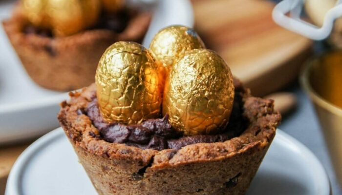 Nids de Pâques en Cookies au Chocolat