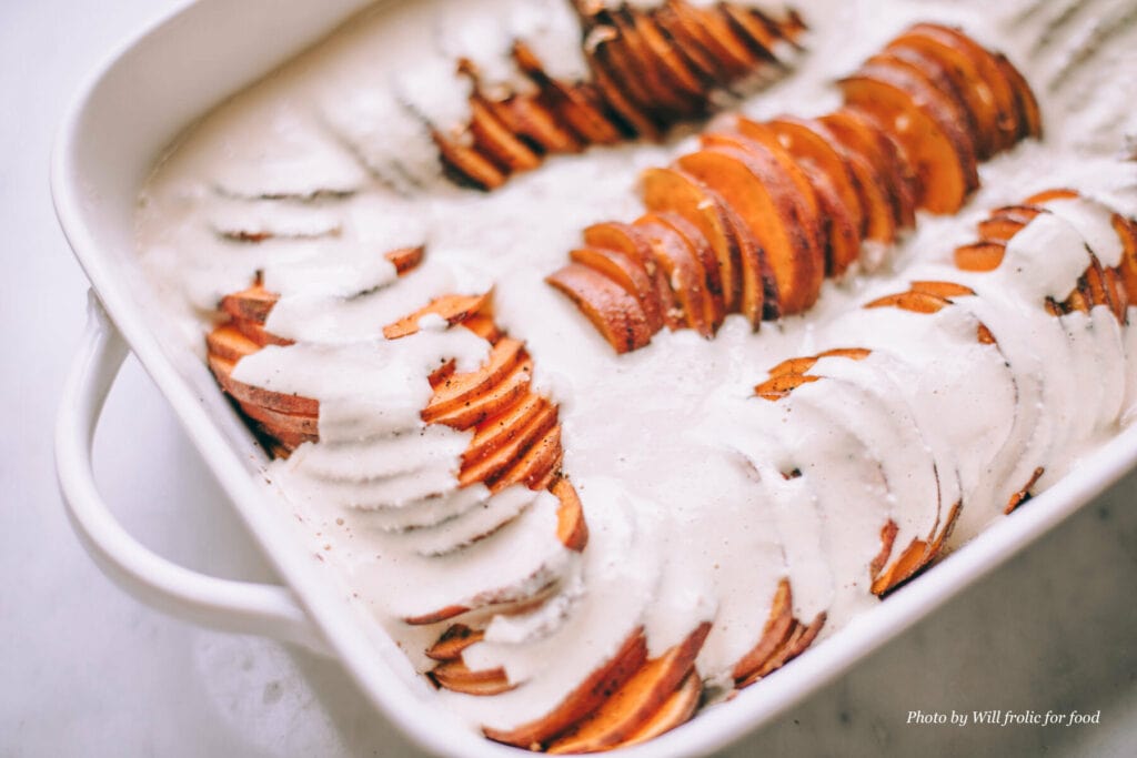 gratin patates douces et lait de coco by Willfrolicforfood