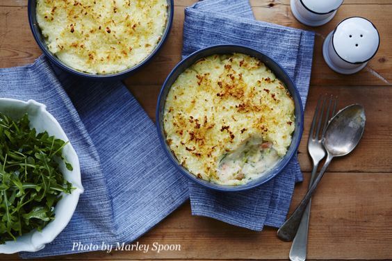 gratin poireaux cabillaud par Marley Spoon