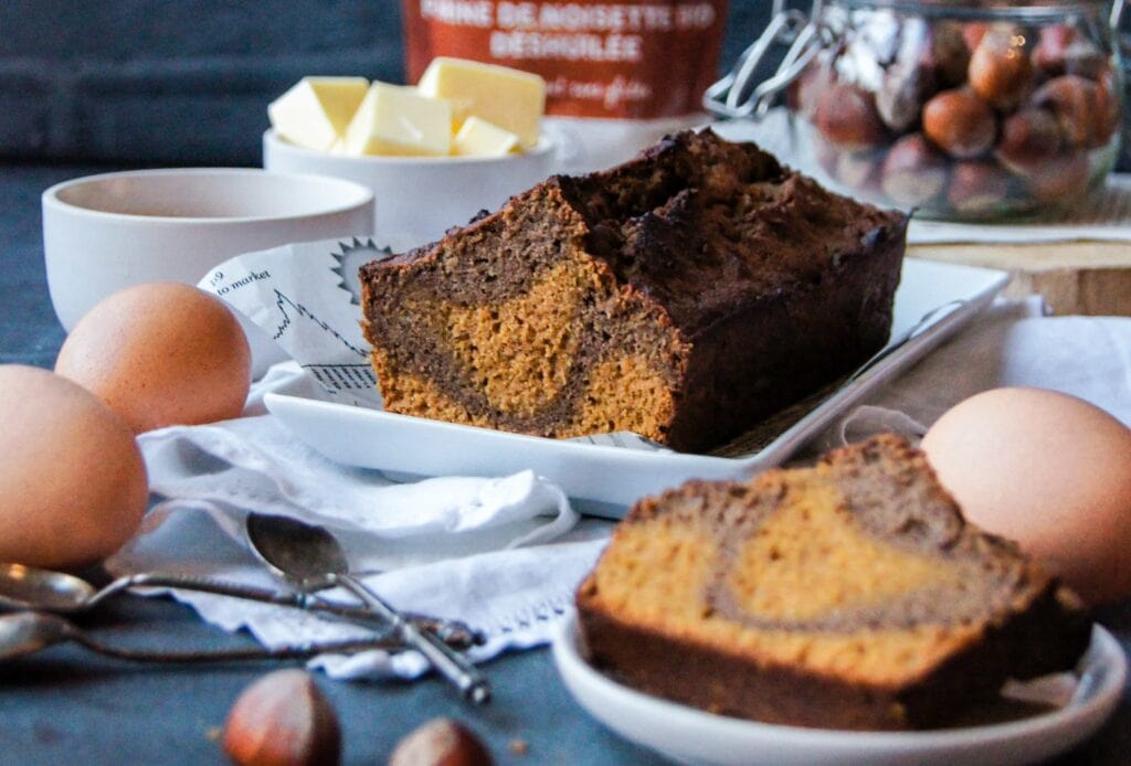 Cake Marbré farine de noisette