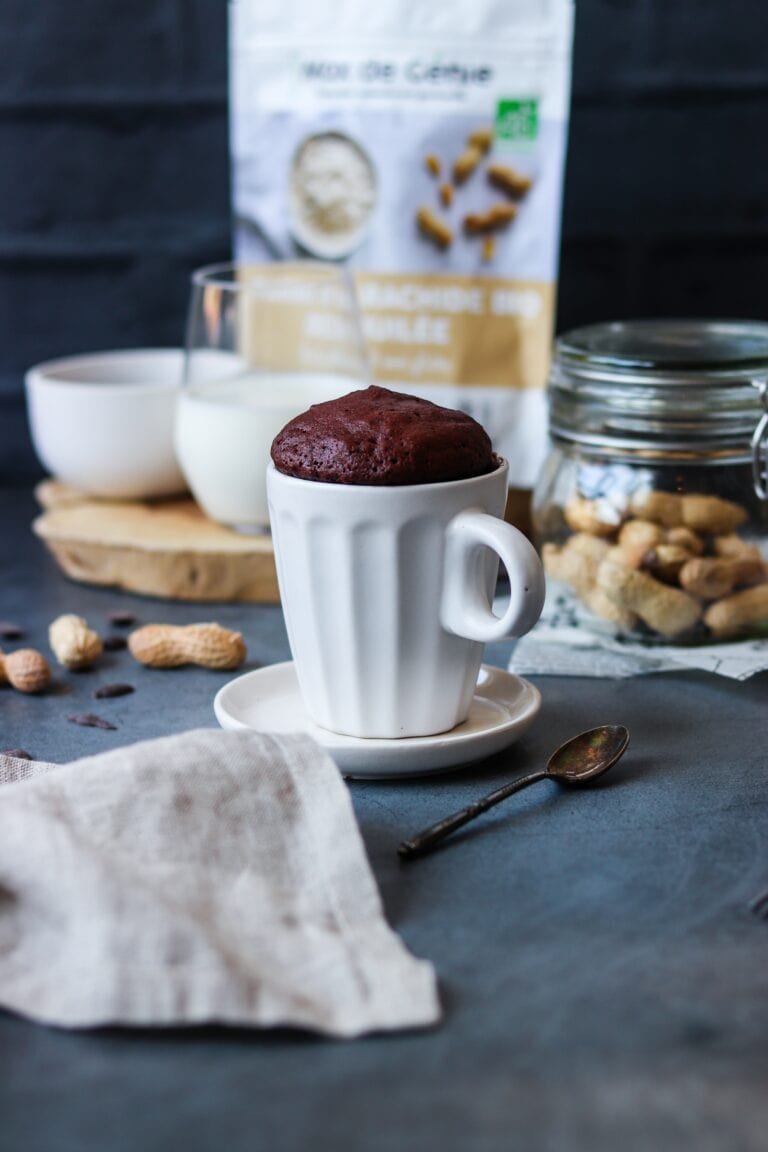 Mug Cake Keto Farine de cacahuète