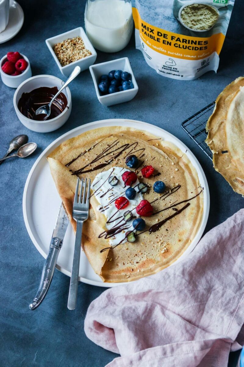 Crêpes faible en glucides