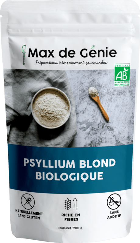 Psyllium blond bio en poudre (250g) - Max de Génie