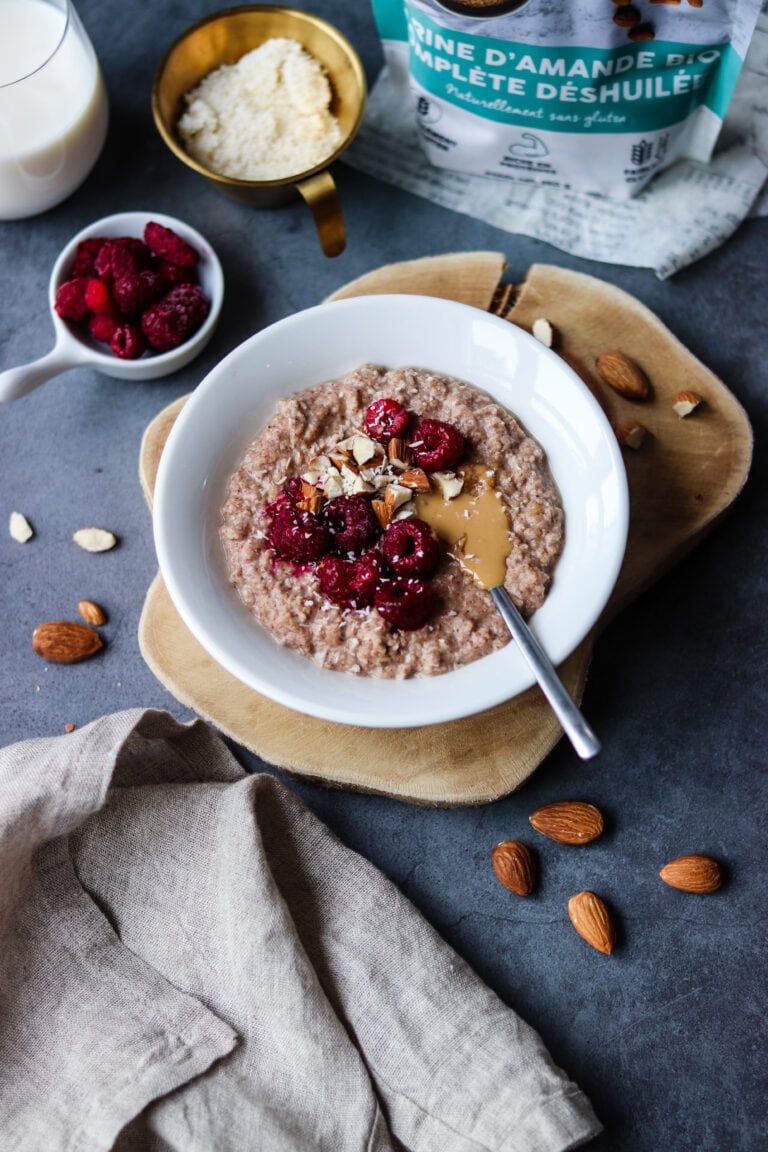 Porridge farine d'amande