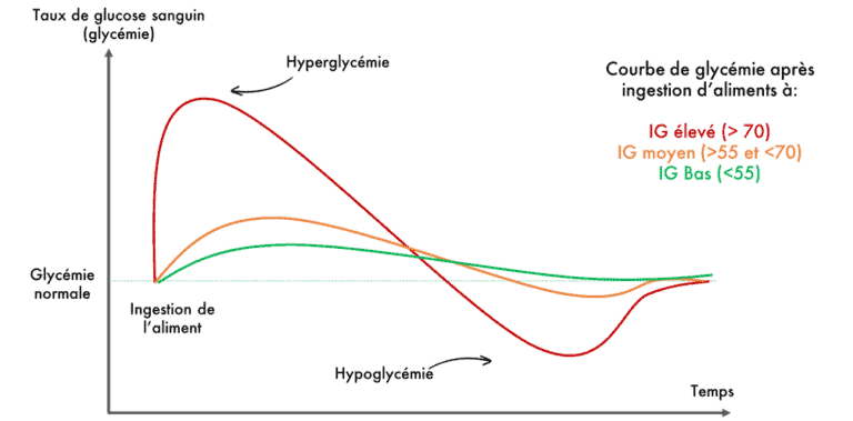 Courbes Indice glycémiques