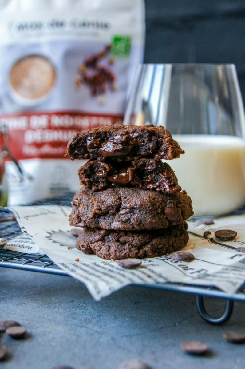 Cookies noisettes coeur coulant choco (1)