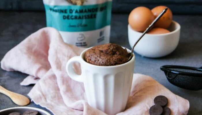 Recette de mug cake choco amande protéiné