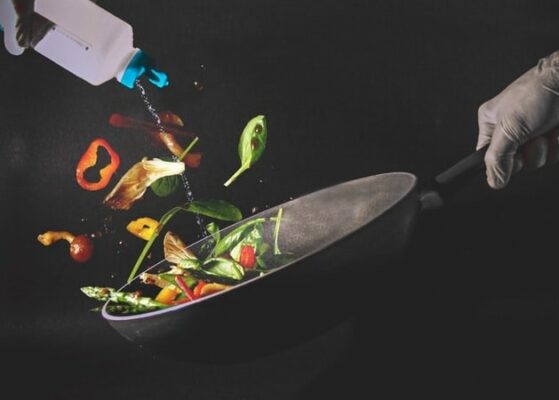 légumes dans wok