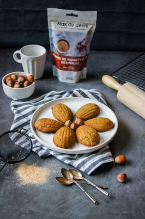 Recette de madeleines à la farine de noisettes