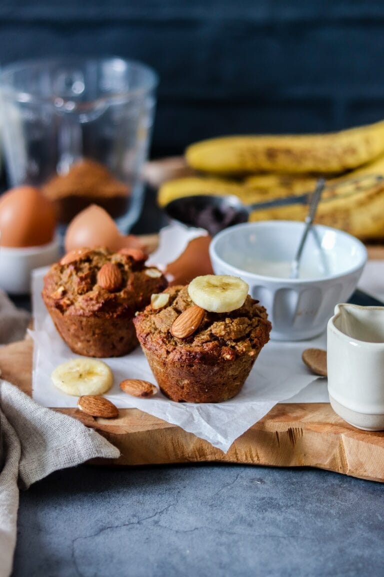 Mini banana bread amandes