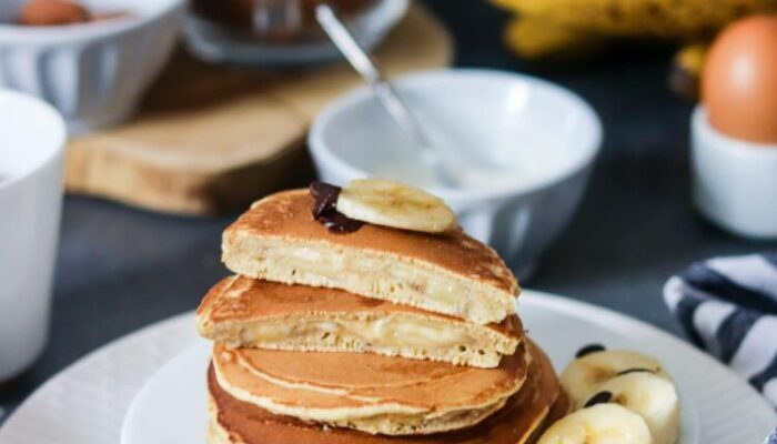 Recette de pancakes fourrés à la banane