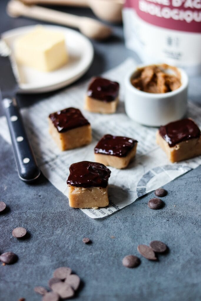 Fudges à l'inuline d'agave avec chocolat noir