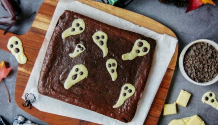 Recette Halloween fondant au chocolat et ses petits fantômes hantés