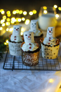 Muffins de Noel bonhomme de neige