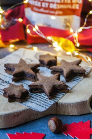 sablés noisettes étoiles noel