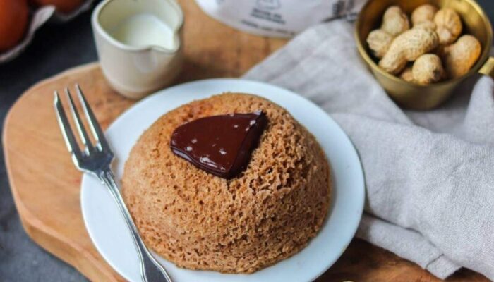 Recette de bowl cake protéiné à la cacahuète